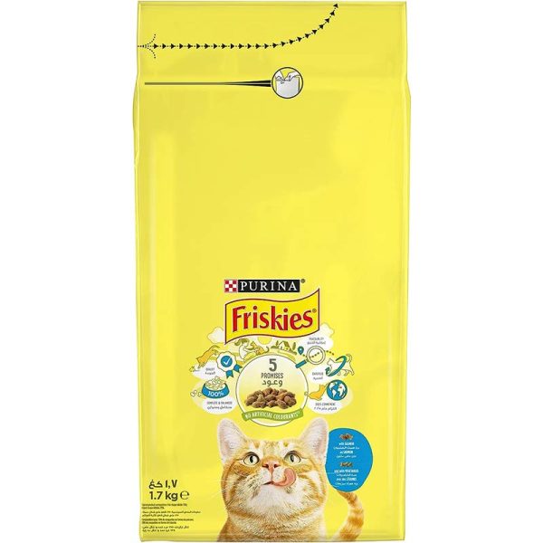 Friskies Sterilized pour chat, saumon, légumes pour chat 1.7kg