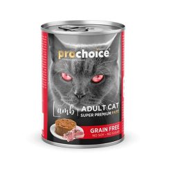 ProChoice Chat Adulte Pâté D'Agneau Nourriture Humide Pour Chat 400g