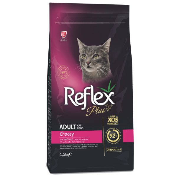 REFLEX PLUS NOURRITURE POUR CHAT ADULTE CHOOSY Saumon(1.5kg)