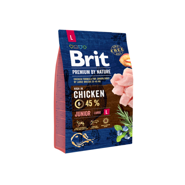 Brit Premium by Nature Junior L au Poulet 3 kg