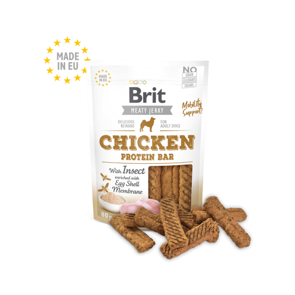 Brit Meat Jerky Snack – Barres Protéinées au Gibier Colagène 80g