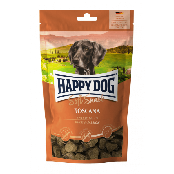 Happy Dog Soft Snack Toscana Canard Saumon 100 gr