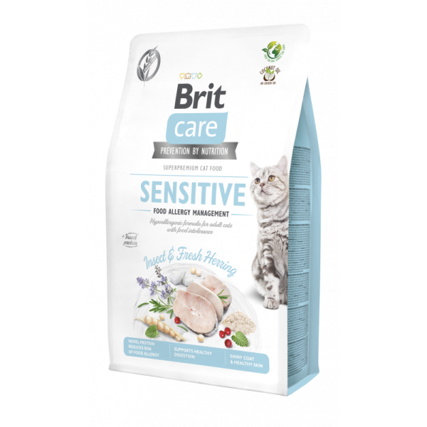 Brit Care Chat Spécial Allergies Alimentaires aux Insectes 2kg