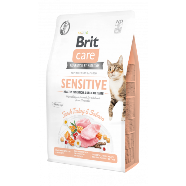 Brit Care Sensitive pour Chat Sensible Sans Céréales 2KG