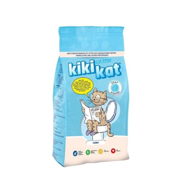 Litière pour chat KIKI CAT parfum Savon 10L